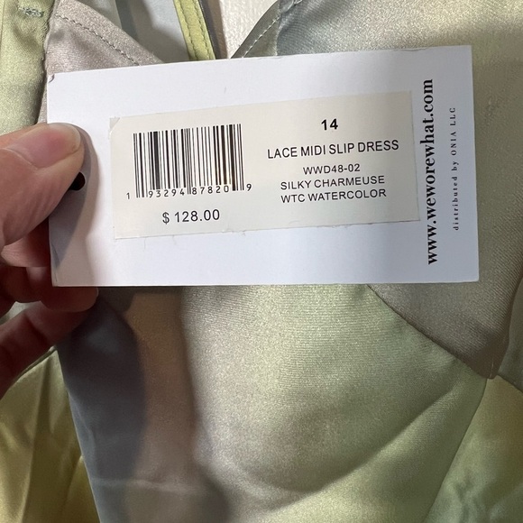 WeWoreWhat Yellow and Blue Midi Dress - Picture 4 of 7